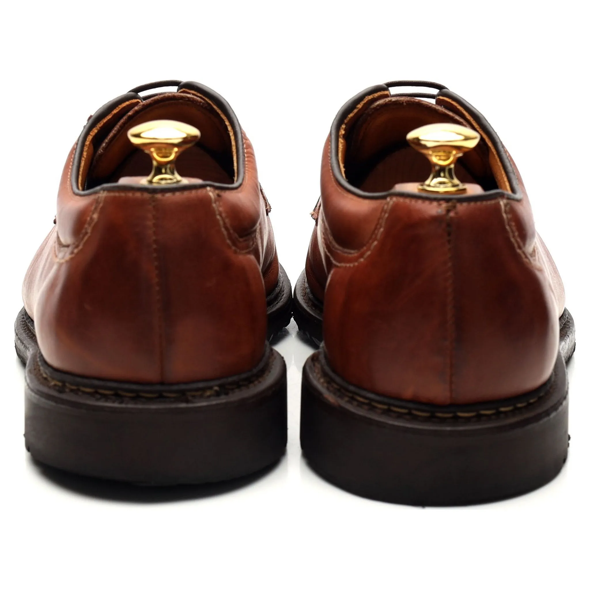 'Wilburt' Tan Brown Leather Split Toe Derby UK 9 US 9.5 EEE