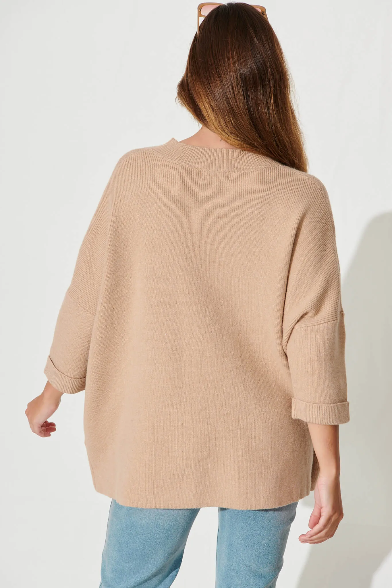 Winterberry Knit In Camel Wool Blend