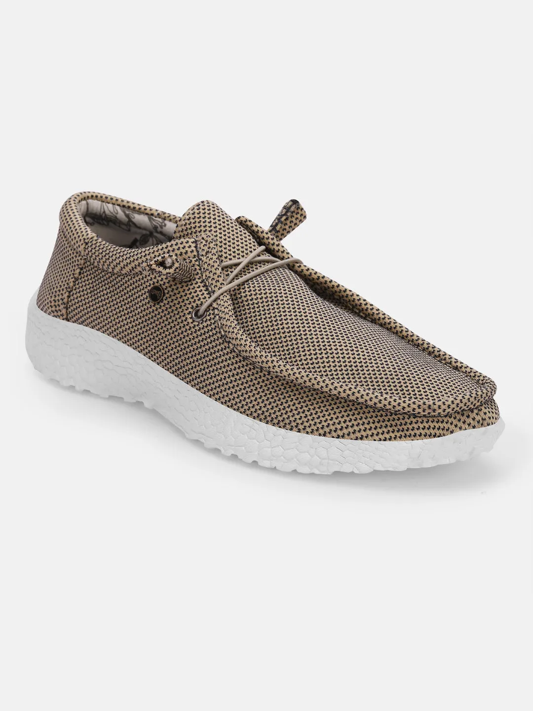 Women Beige Casual Canvas Slip-On Sneakers Shoes