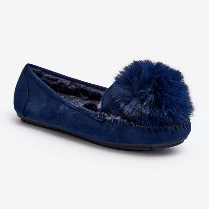 Blue Novas Fur Women's Moccasins