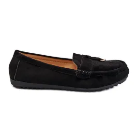 Black Suede Women's Classic Moccasins by Ontala