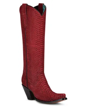 Ladies Python Tall Cowgirl Boots