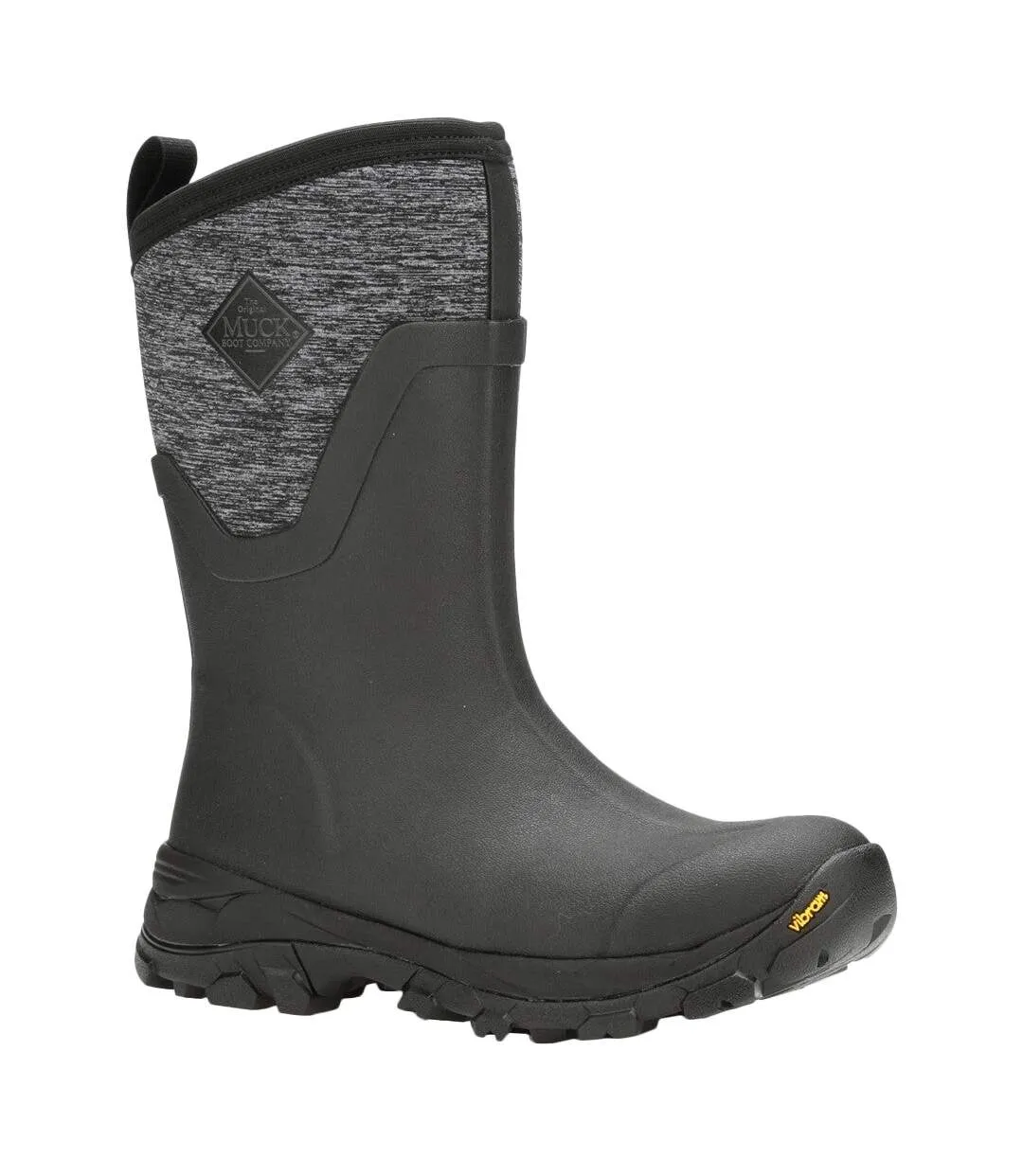 Womens Ladies Arctic Ice Wellington Boots Black Heather Grey Muck Boots