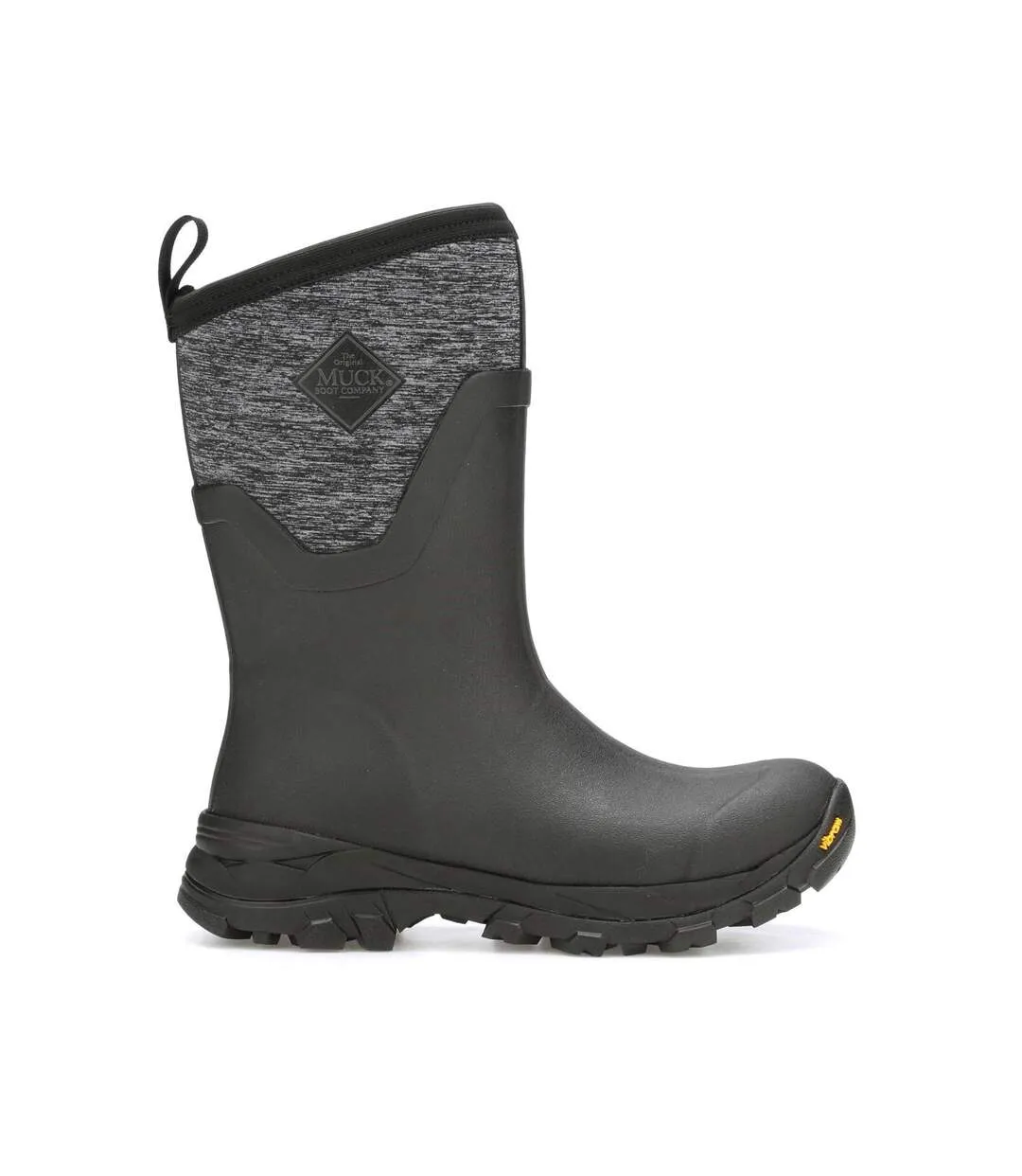 Womens Ladies Arctic Ice Wellington Boots Black Heather Grey Muck Boots