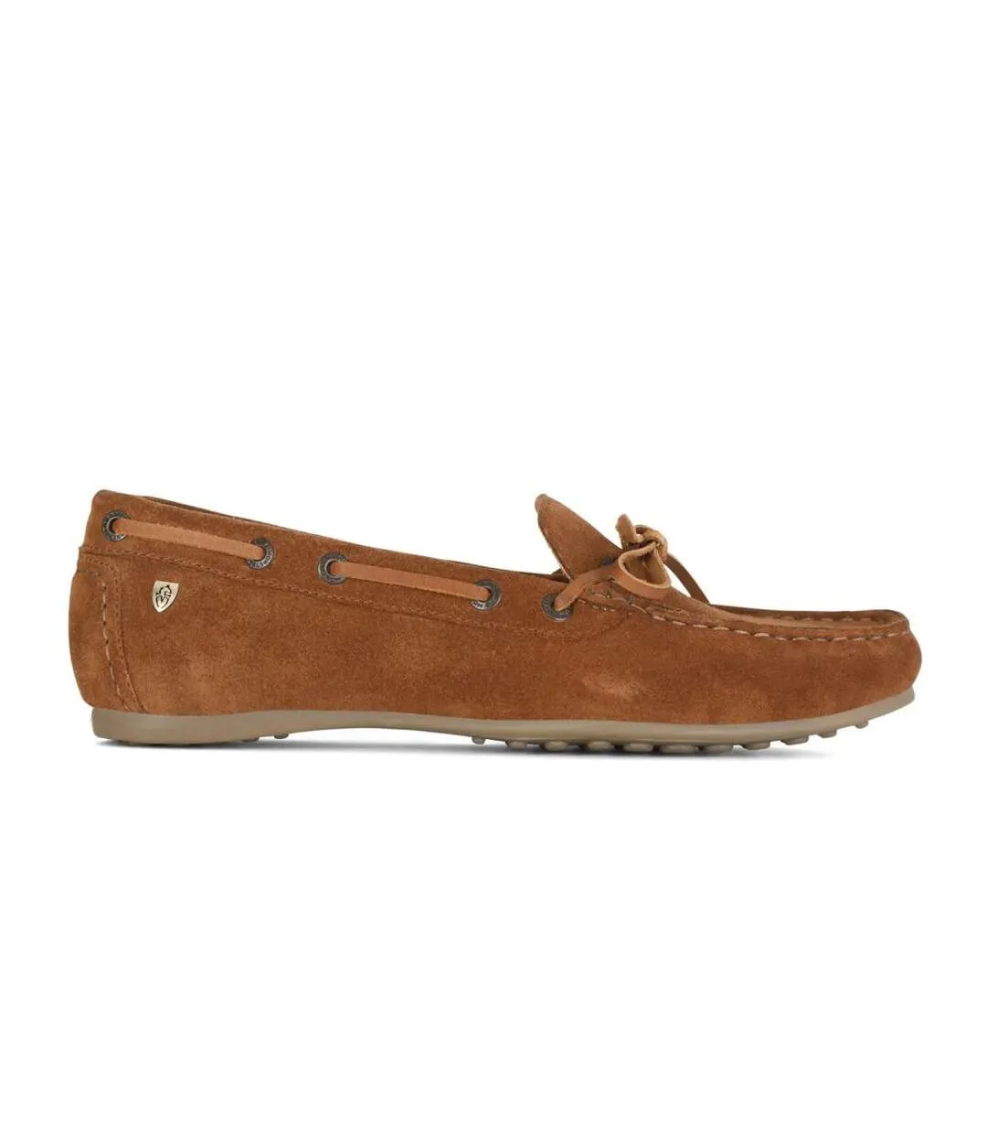 Sofia Suede Moccasins Tan Moretta