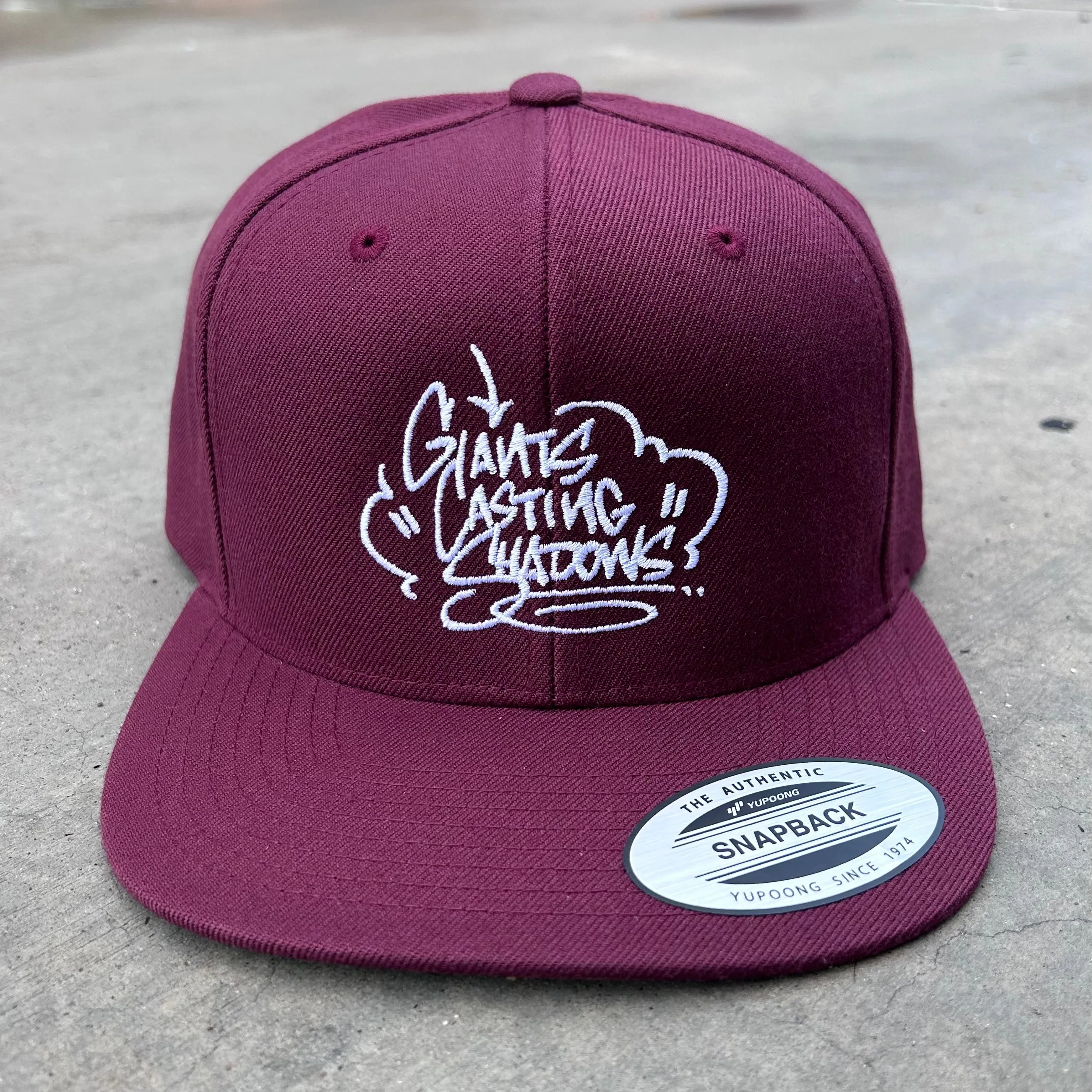 XPLODE tag hat (burgundy)