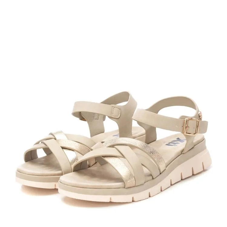 XTI 142704 Women's Flat Golden Sandals