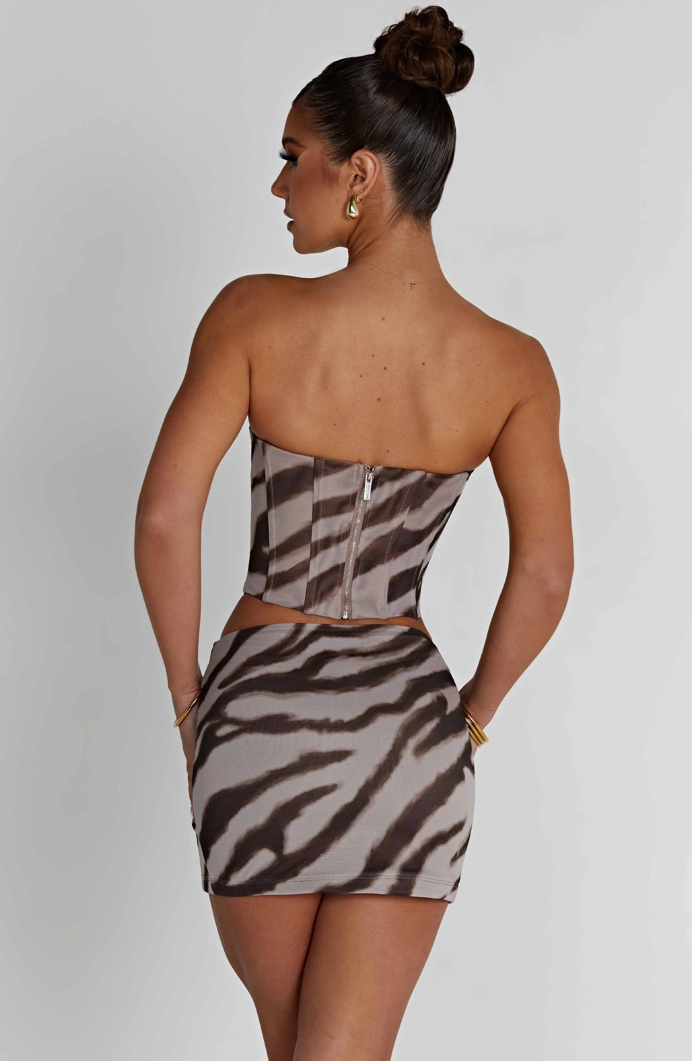 Zebra Print Cami Corset