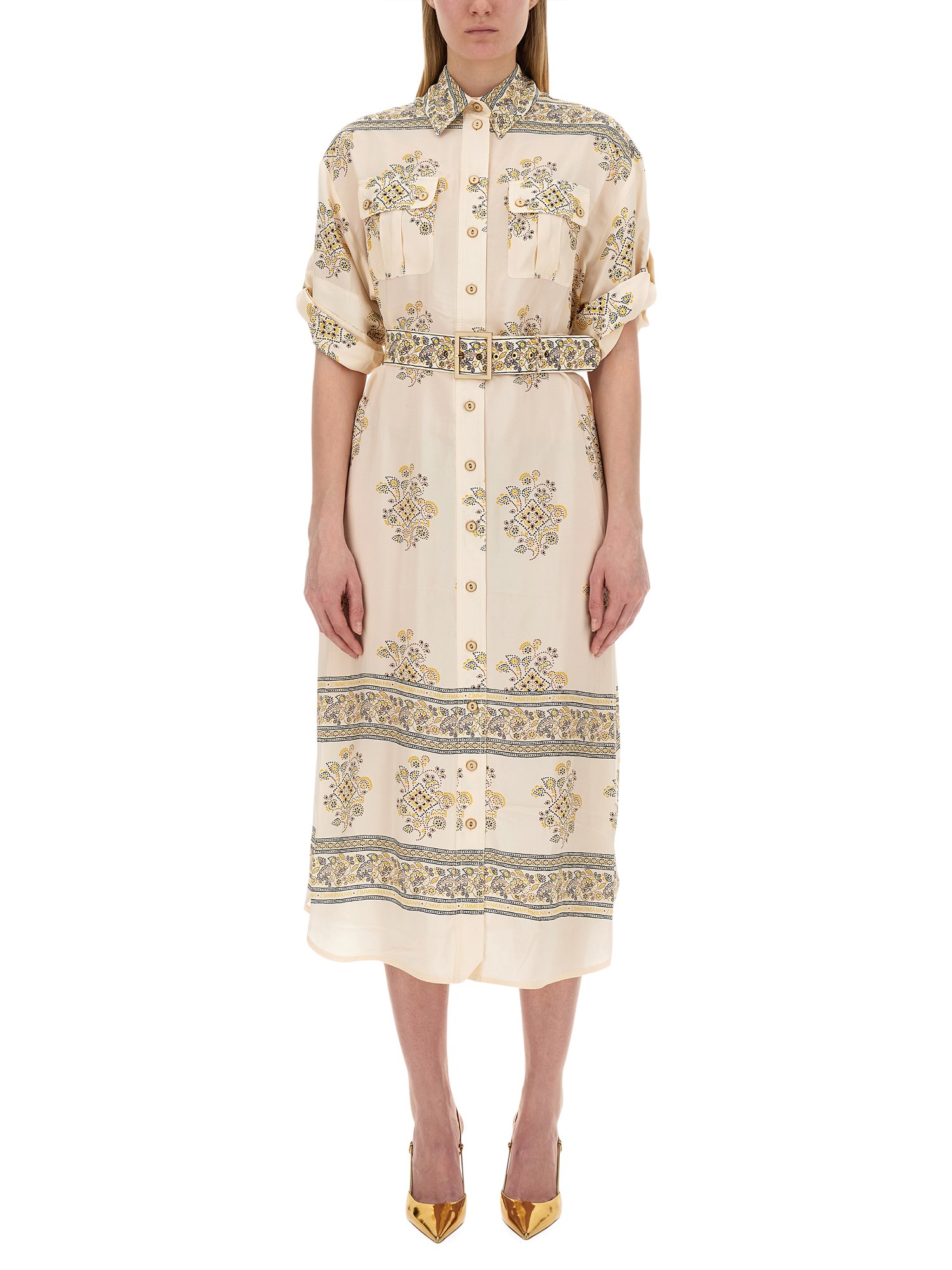 Zimmermann belted dress - Shop now at [Retailer Name]