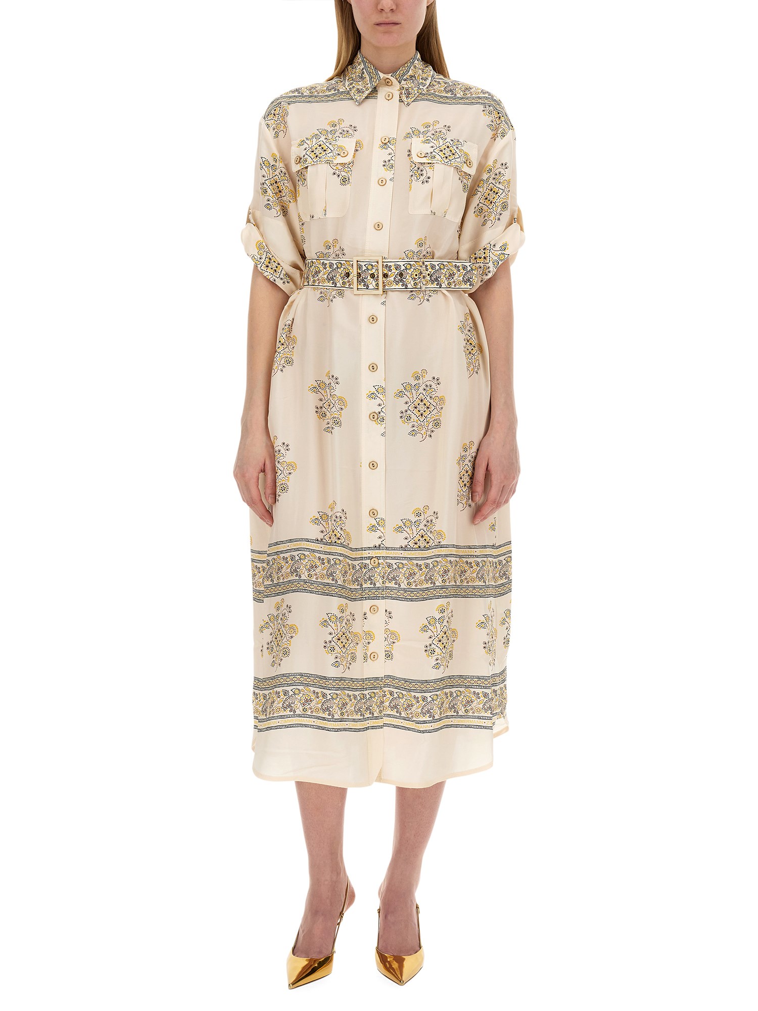 Zimmermann belted dress - Shop now at [Retailer Name]